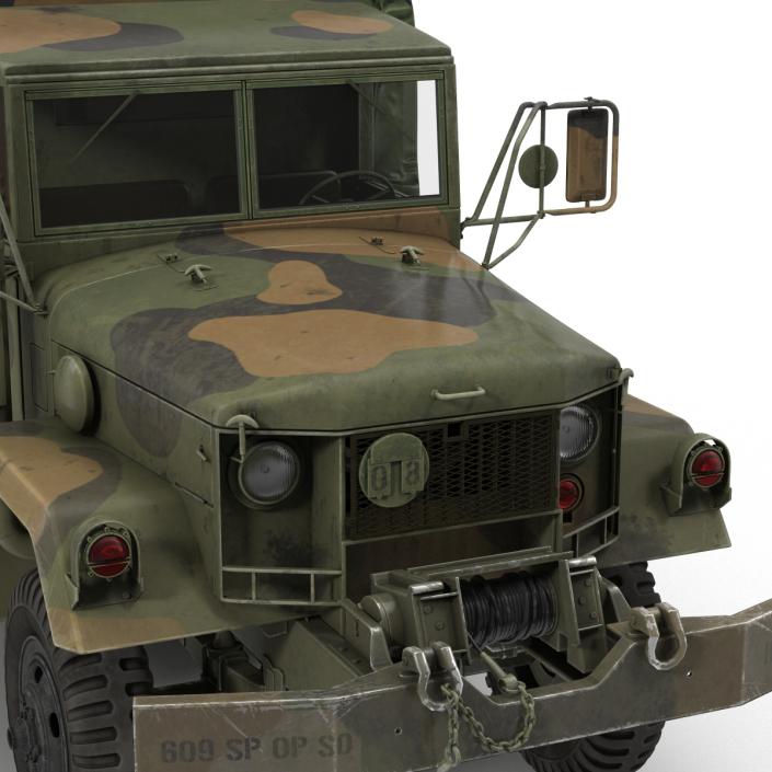 US Military Cargo Truck m35a2 Camo 3D model