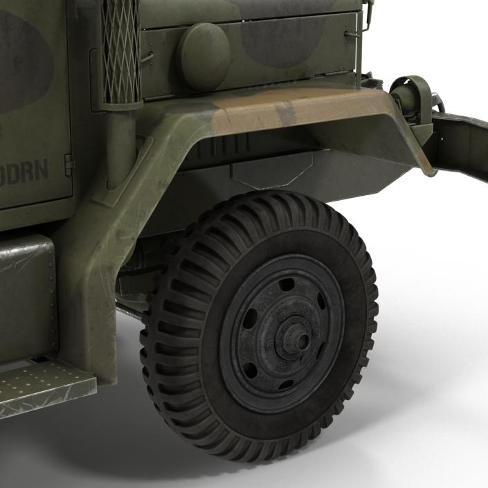 US Military Cargo Truck m35a2 Camo 3D model