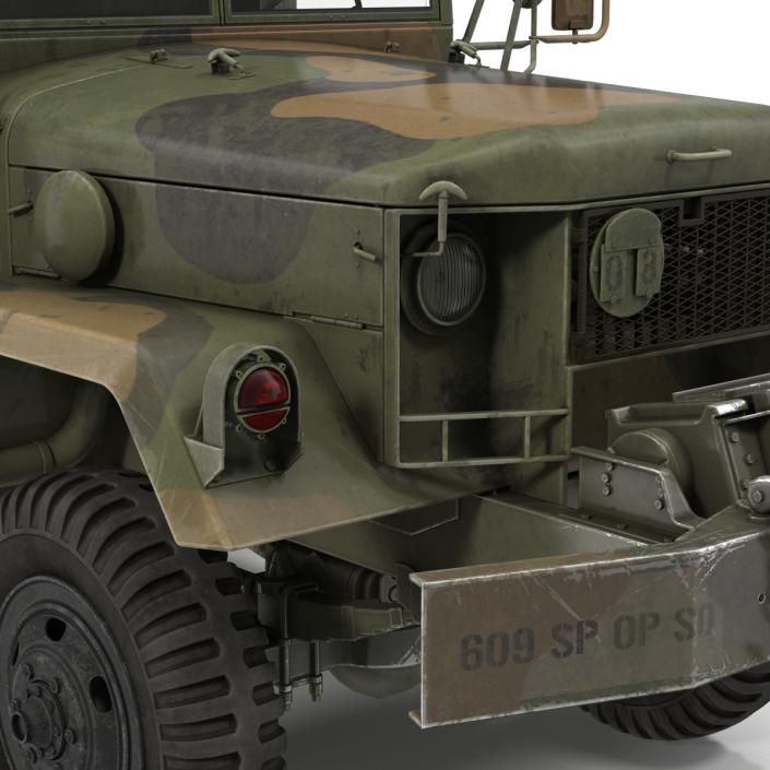 US Military Cargo Truck m35a2 Camo 3D model