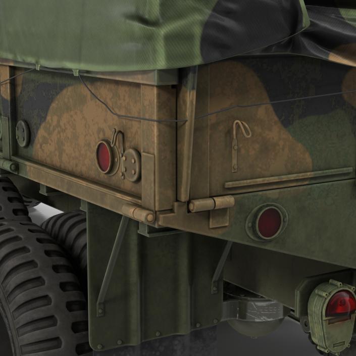 US Military Cargo Truck m35a2 Camo 3D model