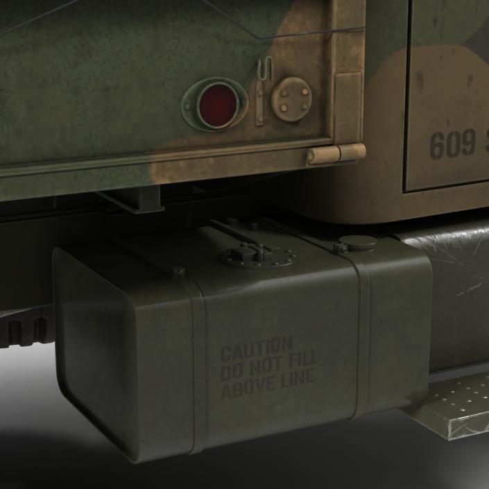 US Military Cargo Truck m35a2 Camo 3D model