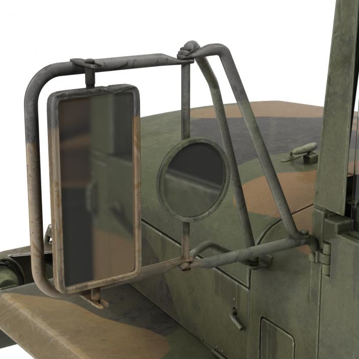 US Military Cargo Truck m35a2 Camo 3D model