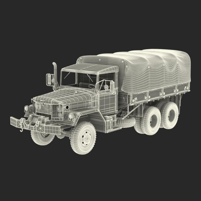 US Military Cargo Truck m35a2 Camo 3D model