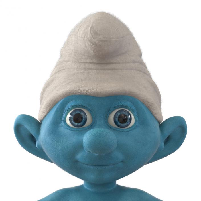 3D Smurf Rigged with Fur