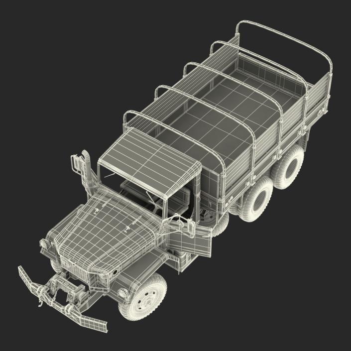 US Military Cargo Truck m35a2 Camo 3D model