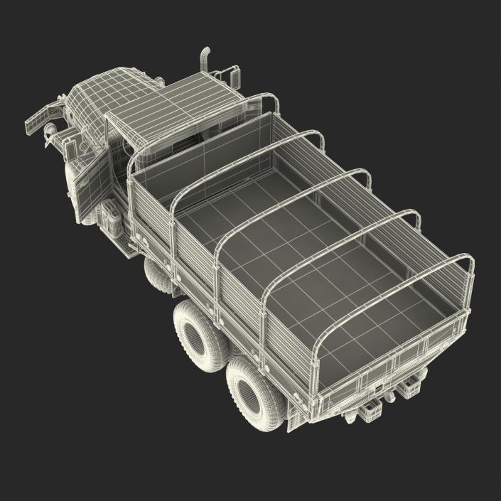 US Military Cargo Truck m35a2 Camo 3D model