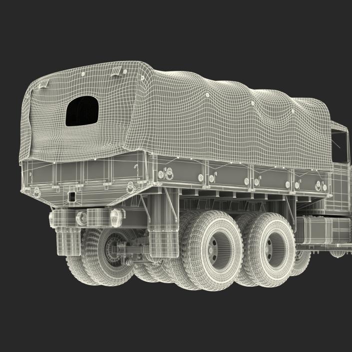 US Military Cargo Truck m35a2 Camo 3D model