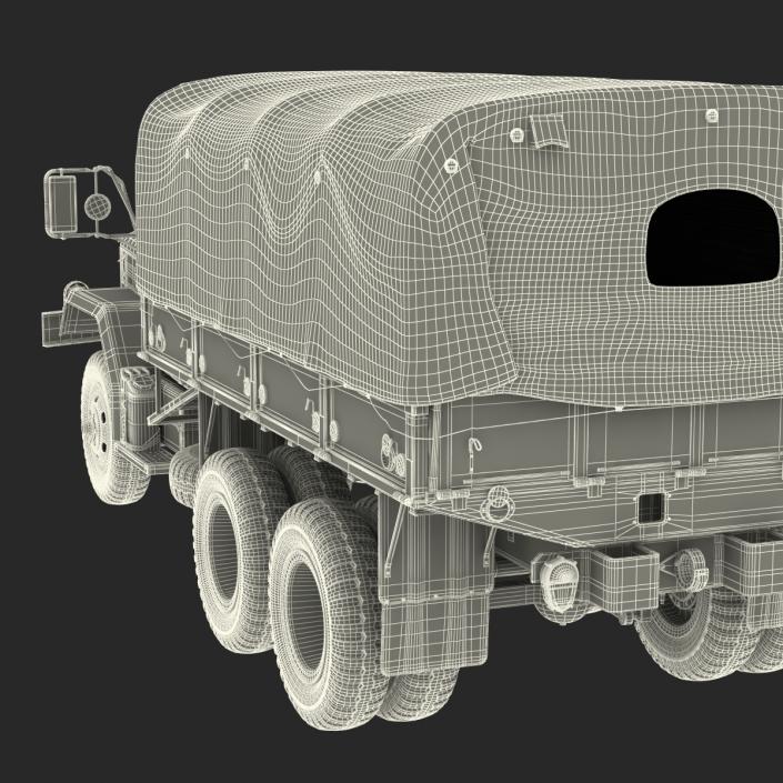 US Military Cargo Truck m35a2 Camo 3D model