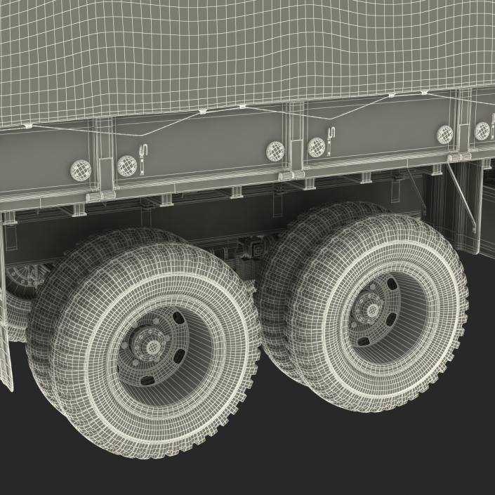 US Military Cargo Truck m35a2 Camo 3D model