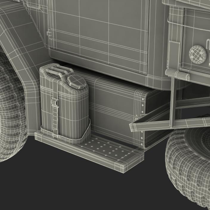 US Military Cargo Truck m35a2 Camo 3D model