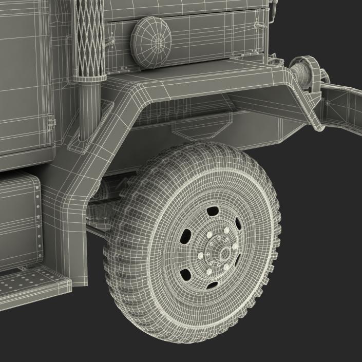 US Military Cargo Truck m35a2 Camo 3D model