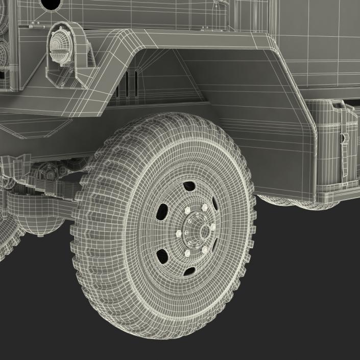 US Military Cargo Truck m35a2 Camo 3D model