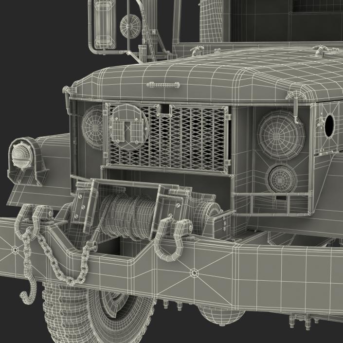 US Military Cargo Truck m35a2 Camo 3D model