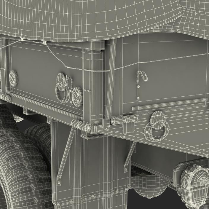 US Military Cargo Truck m35a2 Camo 3D model