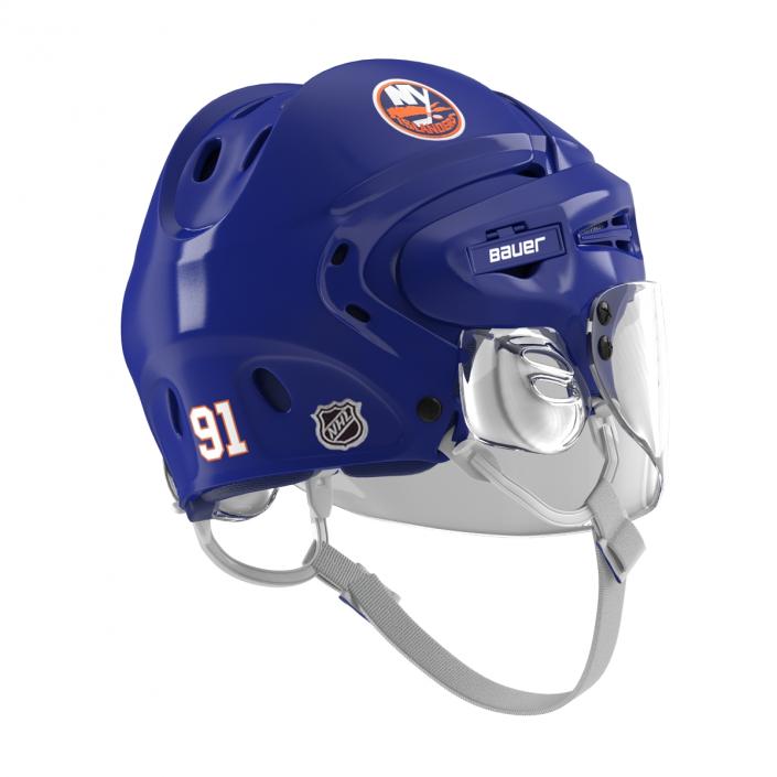 3D Hockey Helmet Islanders model