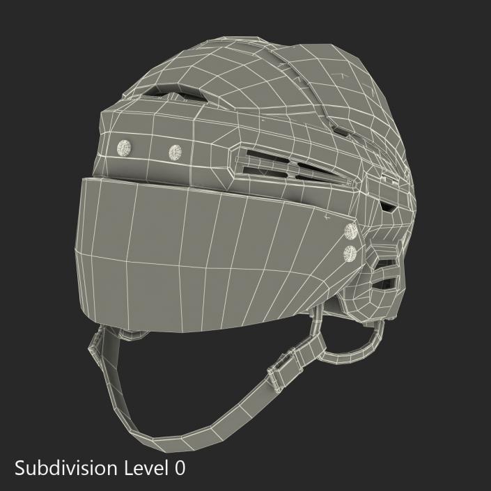 3D Hockey Helmet Islanders model