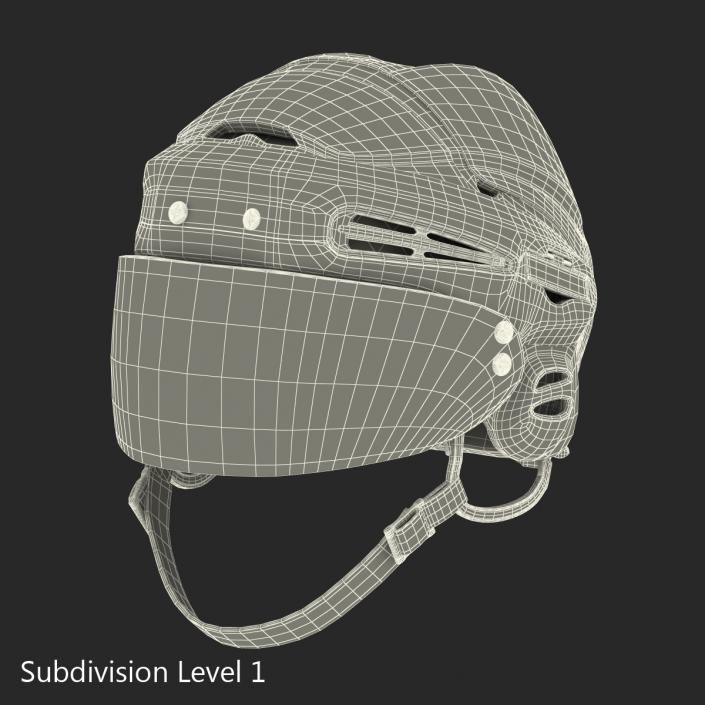 3D Hockey Helmet Islanders model