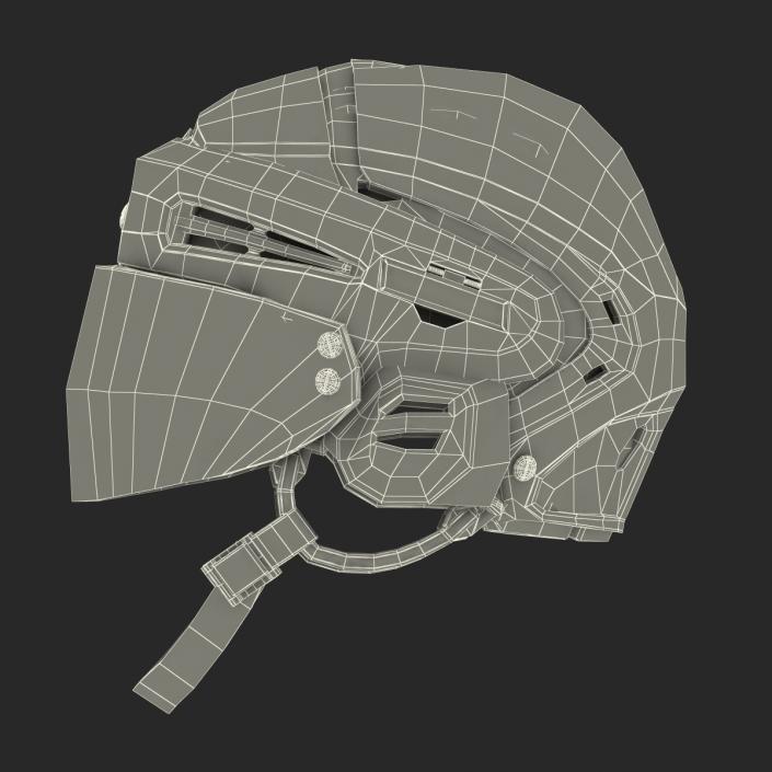 3D Hockey Helmet Islanders model