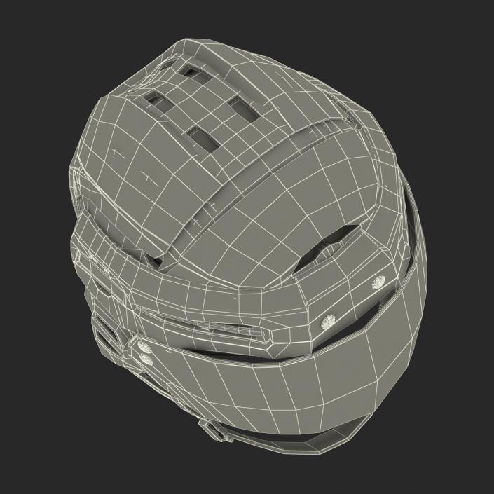 3D Hockey Helmet Islanders model