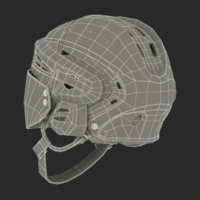 3D Hockey Helmet Islanders model