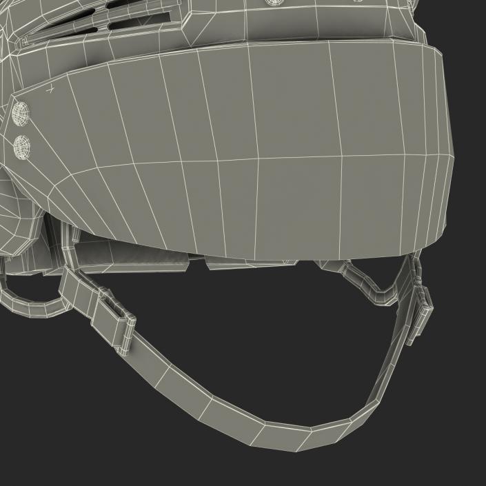 3D Hockey Helmet Islanders model