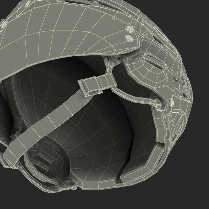 3D Hockey Helmet Islanders model