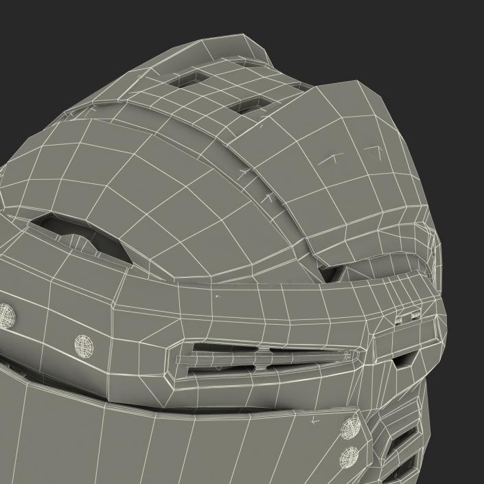 3D Hockey Helmet Islanders model