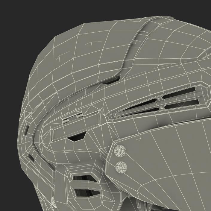 3D Hockey Helmet Islanders model