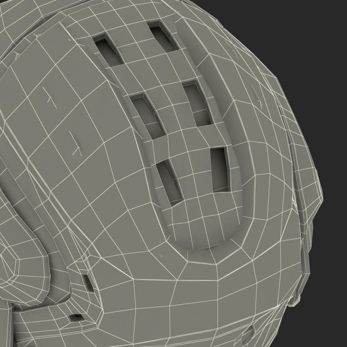 3D Hockey Helmet Islanders model