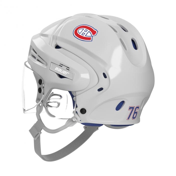 Hockey Helmet Montreal Canadiens 3D