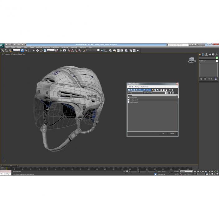 3D Hockey Helmet Generic 4 model