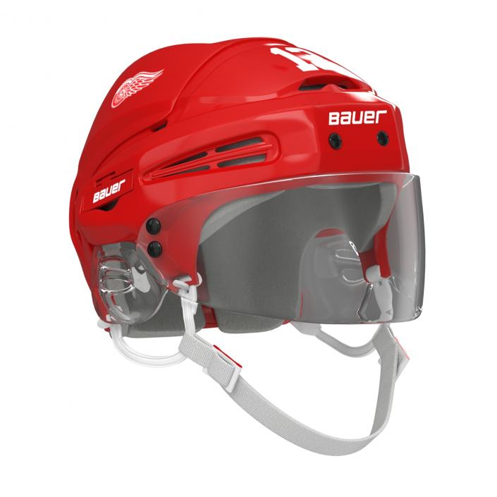 3D Hockey Helmet Detroit Red Wings