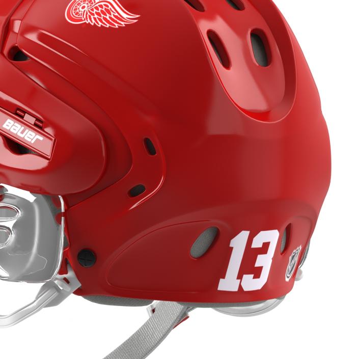 3D Hockey Helmet Detroit Red Wings