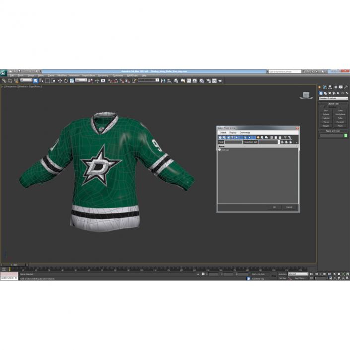 3D Hockey Jersey Dallas Stars