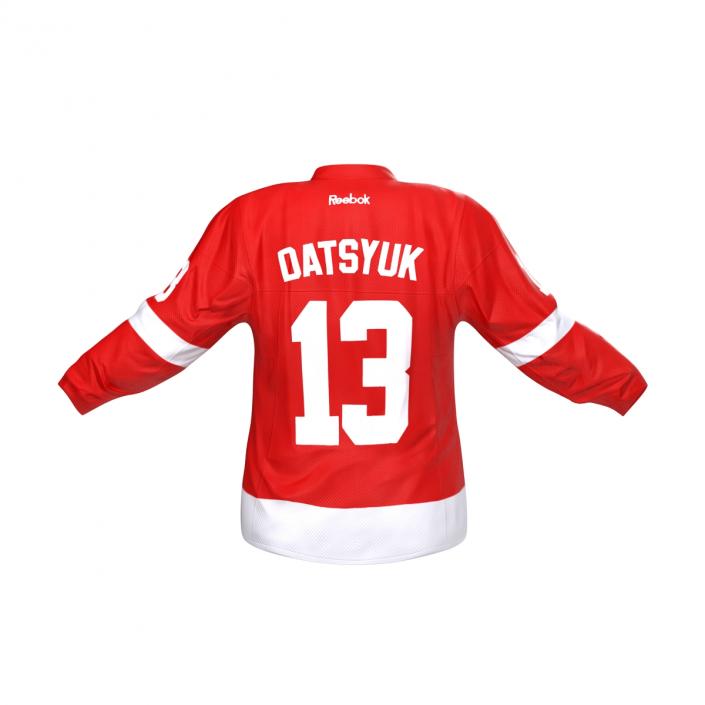 3D Hockey Jersey Detroit Red Wings