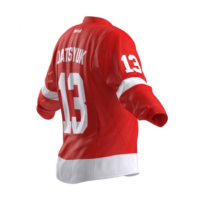 3D Hockey Jersey Detroit Red Wings