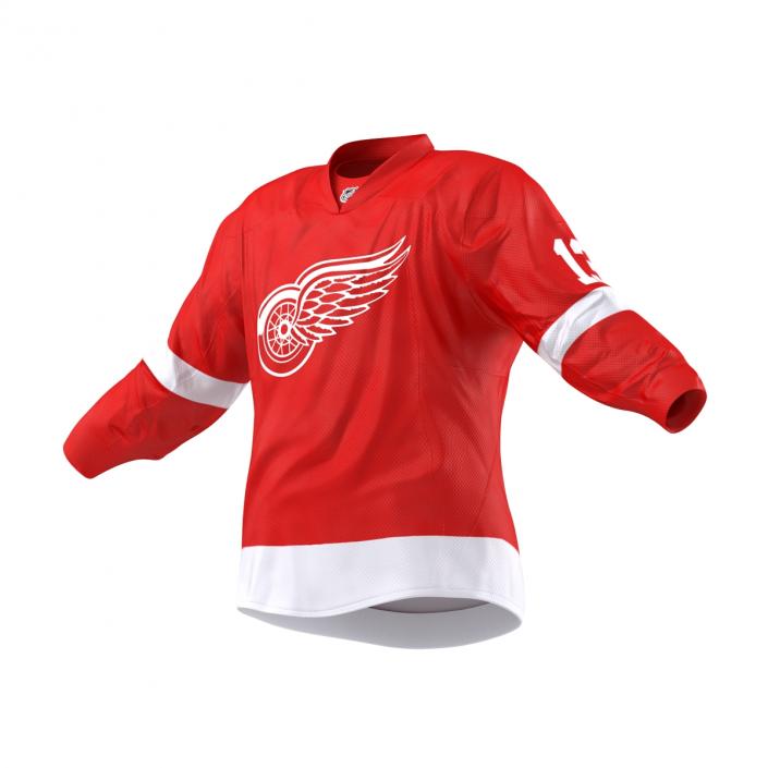 3D Hockey Jersey Detroit Red Wings