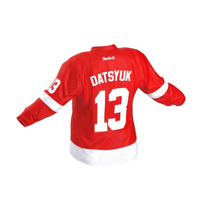 3D Hockey Jersey Detroit Red Wings