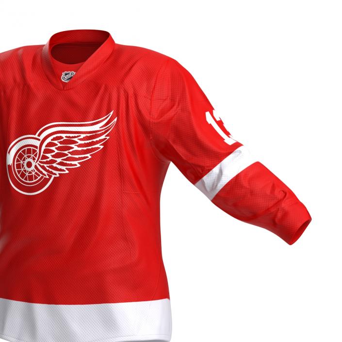 3D Hockey Jersey Detroit Red Wings