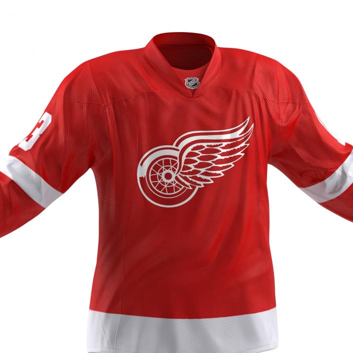 3D Hockey Jersey Detroit Red Wings