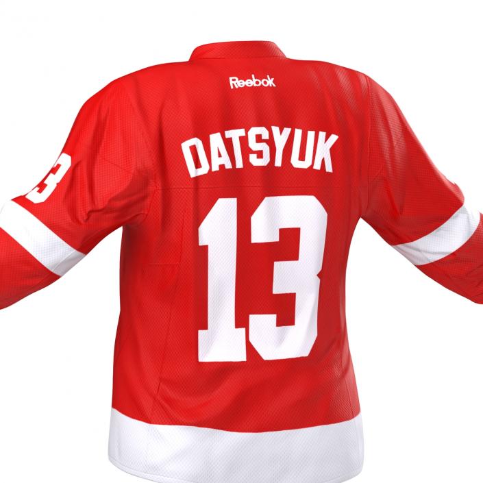 3D Hockey Jersey Detroit Red Wings