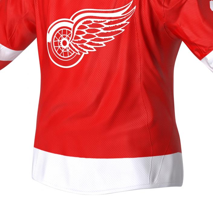 3D Hockey Jersey Detroit Red Wings