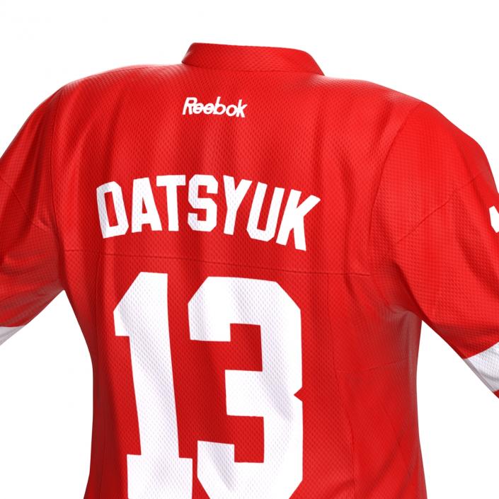 3D Hockey Jersey Detroit Red Wings