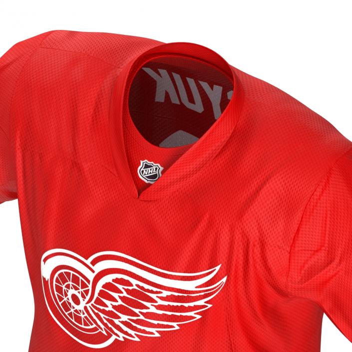 3D Hockey Jersey Detroit Red Wings