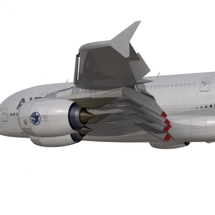 3D Airbus A380-800 Air France Rigged model