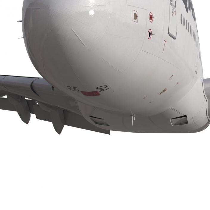 Airbus A380-800 Qantas Rigged 3D model