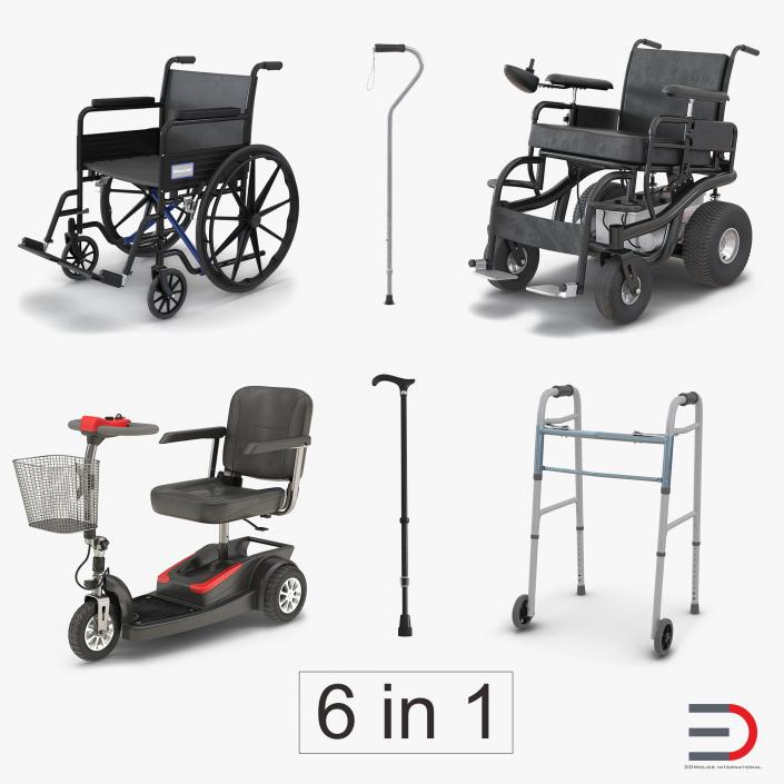 3D Mobility Aids Collection 3