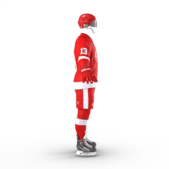 Hockey Equipment Detroit Red Wings 3D model