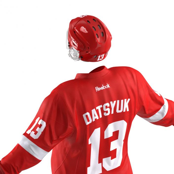 Hockey Equipment Detroit Red Wings 3D model