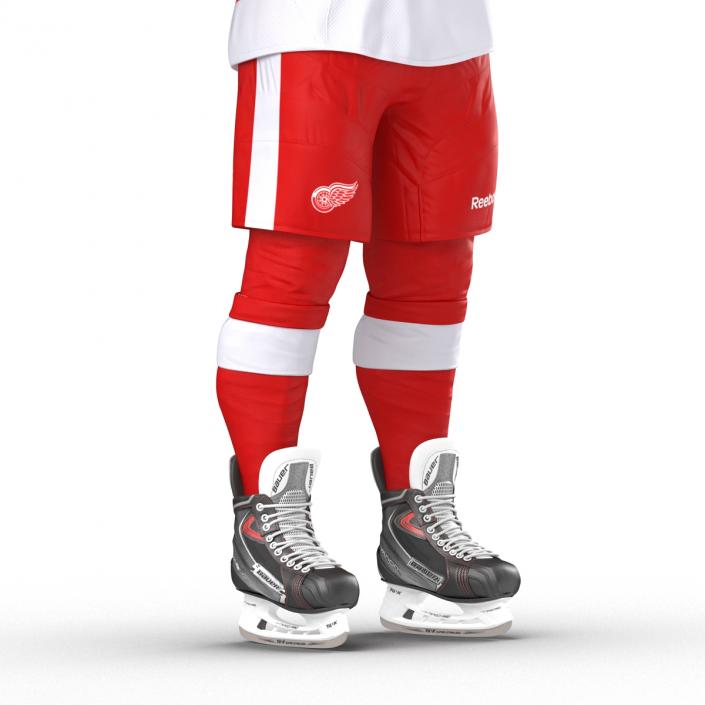 Hockey Equipment Detroit Red Wings 3D model